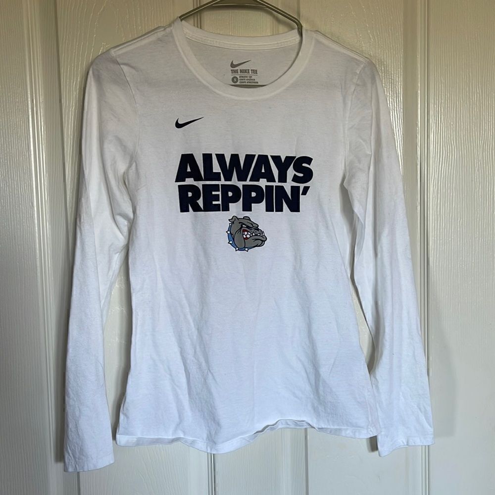 Nike lightweight white long sleeve t shirt size small